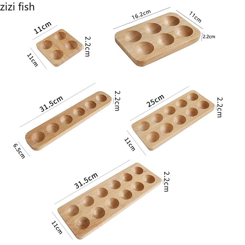 Simplicity Creative Solid Wood Storage Tray Home Egg Storage Lot Storage Rack Kitchen Холодильник Egg Storages Container