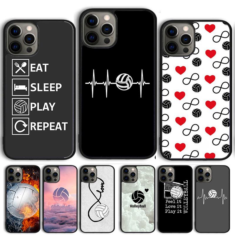 Чехол для телефона с изображением волейбольного мяча для iPhone 17 Air 15 16e 14 13 12 Pro Max 11 Pro Max Plus