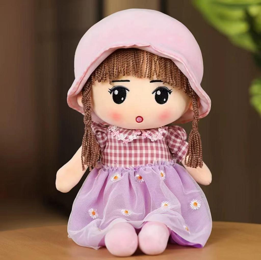 Очаровательная плюшевая кукла для девочек - Успокаивающий подарок на день рождения