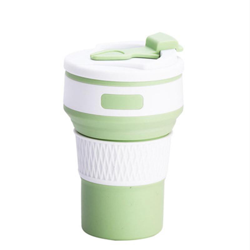 350ml Coffee Mugs Travel Collapsible Silicone Cup Folding Water Cups BPA FREE Food Grade Flask Insulated Travel Insulated Bottle