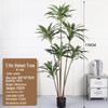 Two-Color Faux Croton & Dragon Blood Tree Decorative Potted Plant for Hotels