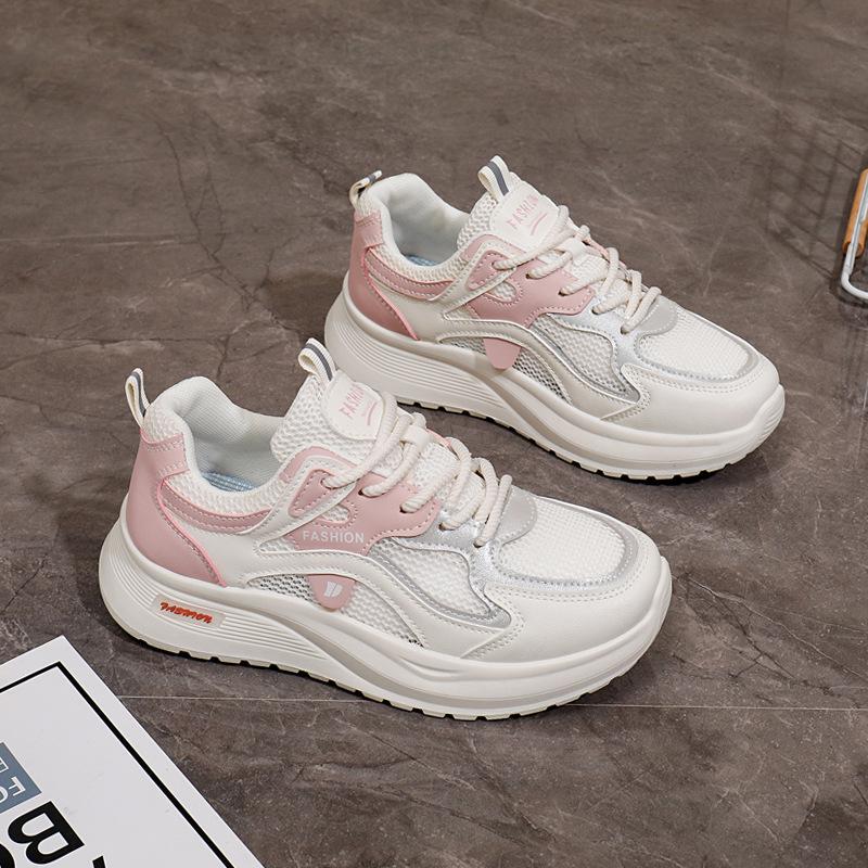 2026 summer new Korean version breathable fly-woven women's shoes ins tide student running sports shoes casual shoes women's Q198