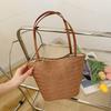 INS Style Straw Bucket Bag Summer Women Handbags Casual Beach Totes Bag  Girls