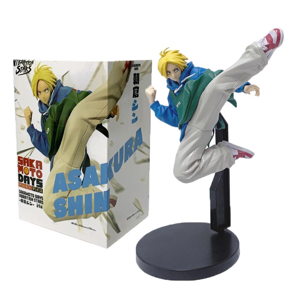 Подарки Аниме SAKAMOTO DAYS Фигурка Игрушки Таро Сакамото Шин Асакура Экшн Фигурки Куклы ПВХ Модель Настольные Украшения Подарки на День Рождения