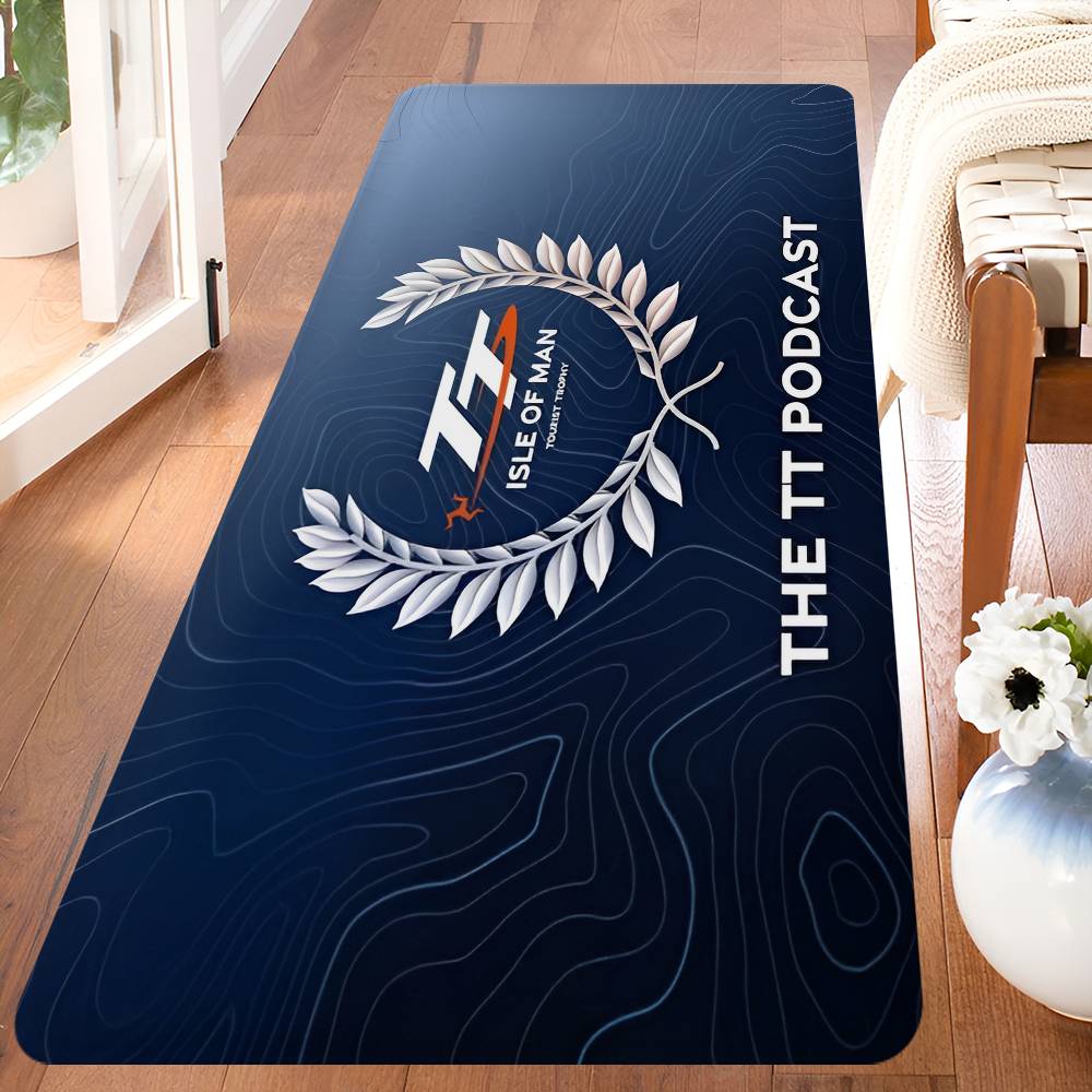 Motorcycle I-Isle Of Man TT Room Mats Anti-slip Absorb Water Long Strip Cushion Bedroon Mat Household Carpets
