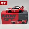 HAX1 MINIGT 1:64 Toyota LBWORKS Toyota GR Supra Красный/Белый Легкосплавный Модель Автомобиля 1103