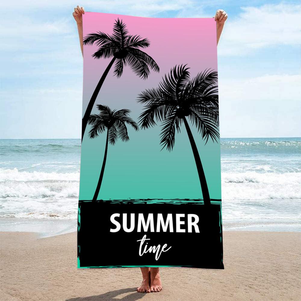 Locomotive Enthusiasts Sports Towels Quick-drying Double-sided Velvet Beach Towels Printed Bath Towels