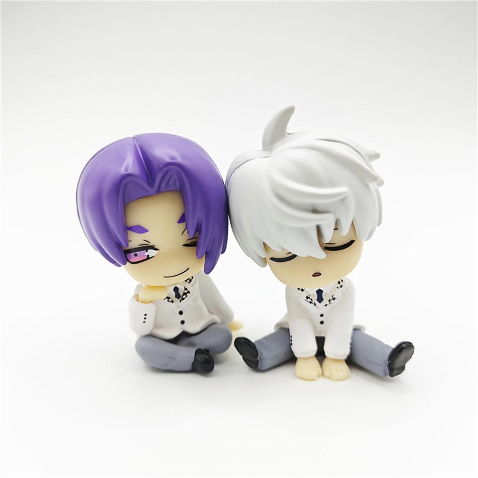 Blue Lock Gk Anime Figure 5cm Isagi Yoichi Bachira Meguru Shoulder To Shoulder Sleep Q-Version Kawaii Model Statue Kid Toy Gift