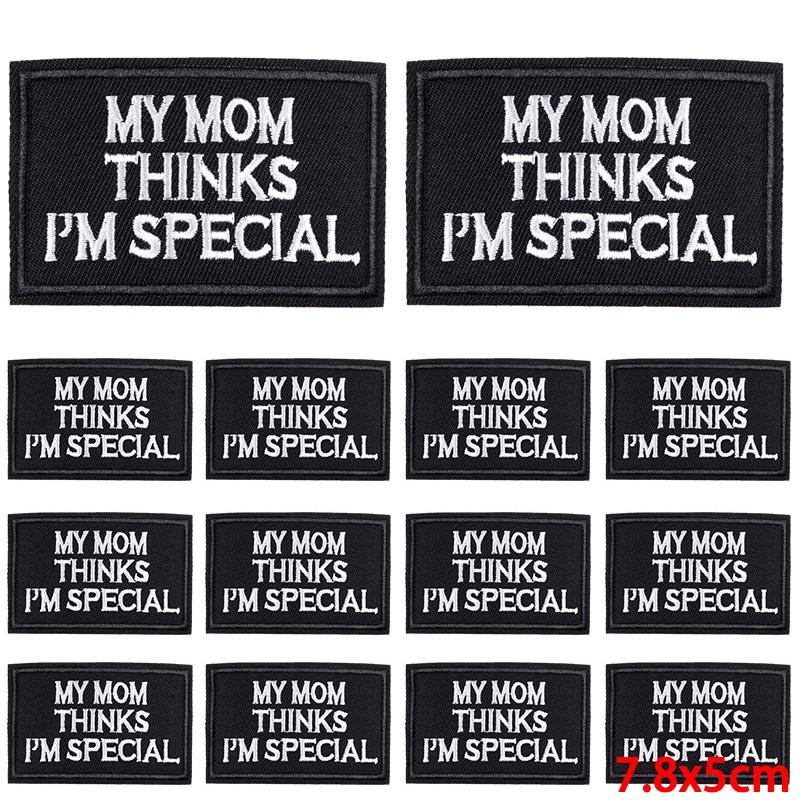 10Pcs/Lot Patch With Letters Iron On Patches For Clothing Thermoadhesive Patches On Clothes Slogan Proverb Patch For Clothes Sew