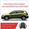 Car Pillar Posts Window Cover Trims Decoration Stickers Black For Suzuki SX4 S-cross 2014-2021