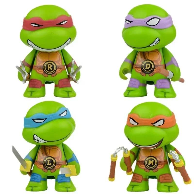 4 шт./Набор Фигурка Черепашки-ниндзя Аниме Neca TMNT Лимитированная серия Фигурка-экшен Статуэтка Фигурка-экшен Подвижная фигурка Игрушки Подарки