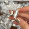925 Silver Flower Lace Ring Korean Fashion Opening Inlaid CZ Adjustable Rings Valentine's Day Gift