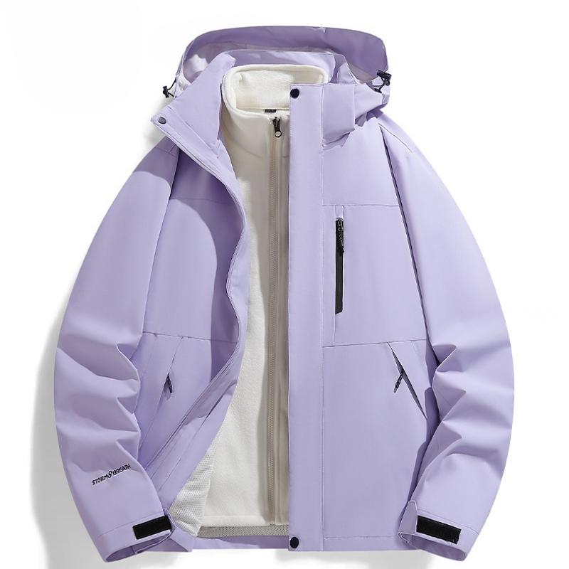 Женская куртка Куртка Куртка Куртка Зимой Для улицы Три в одном Съемный Костюм для альпинизма из двух частей Пара