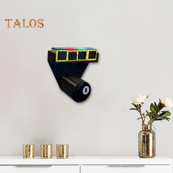 Держатель для бильярдного треугольника, настенное крепление, держатель для бильярдных мелков, 3D-печатные бильярдные принадлежности, органайзер для клуба, бильярдной, бара