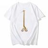 Fun Men's T-Shirts Giraffe Bike Riding Printed T-Shirts Men's and Women's Streetwear Tops Personalized T-Shirts Summer