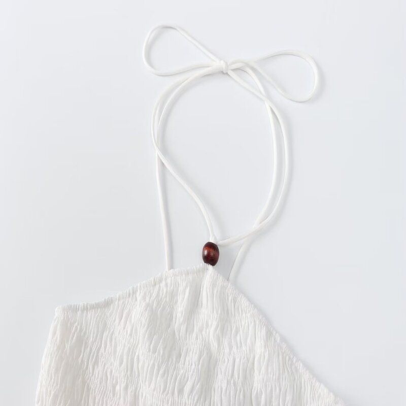 Fashion Style 2024 Summer New Arrival Women's Stylish Stretch Tops Sling Mid-Length Dress 2298105