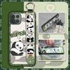 Durable Cute Phone Case For Cubot C30 Wrist Strap Anti-knock Cartoon Anti-dust Fashion Design Kickstand Waterproof Panda