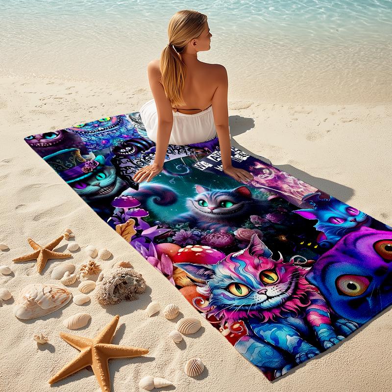 Fantasy Halloween Icons Towel Large Quick-Drying Microfiber soft S-Square Pants-s Beach Towel for Travel Fitness Bathing Camping. 0730s153
