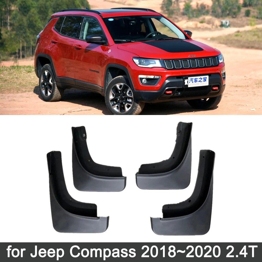 4x для Jeep Compass 2018 1,4 T 2,4 T MK2, брызговики, передние и задние колеса, крылья, аксессуары для стайлинга автомобилей