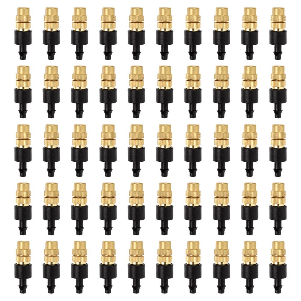 10/50 ШТ. Садовые ирригационные дождеватели 4/7 Труба Регулируемая головка-капельница для воды Дождеватель Головка потока Садовая система полива ирригации
