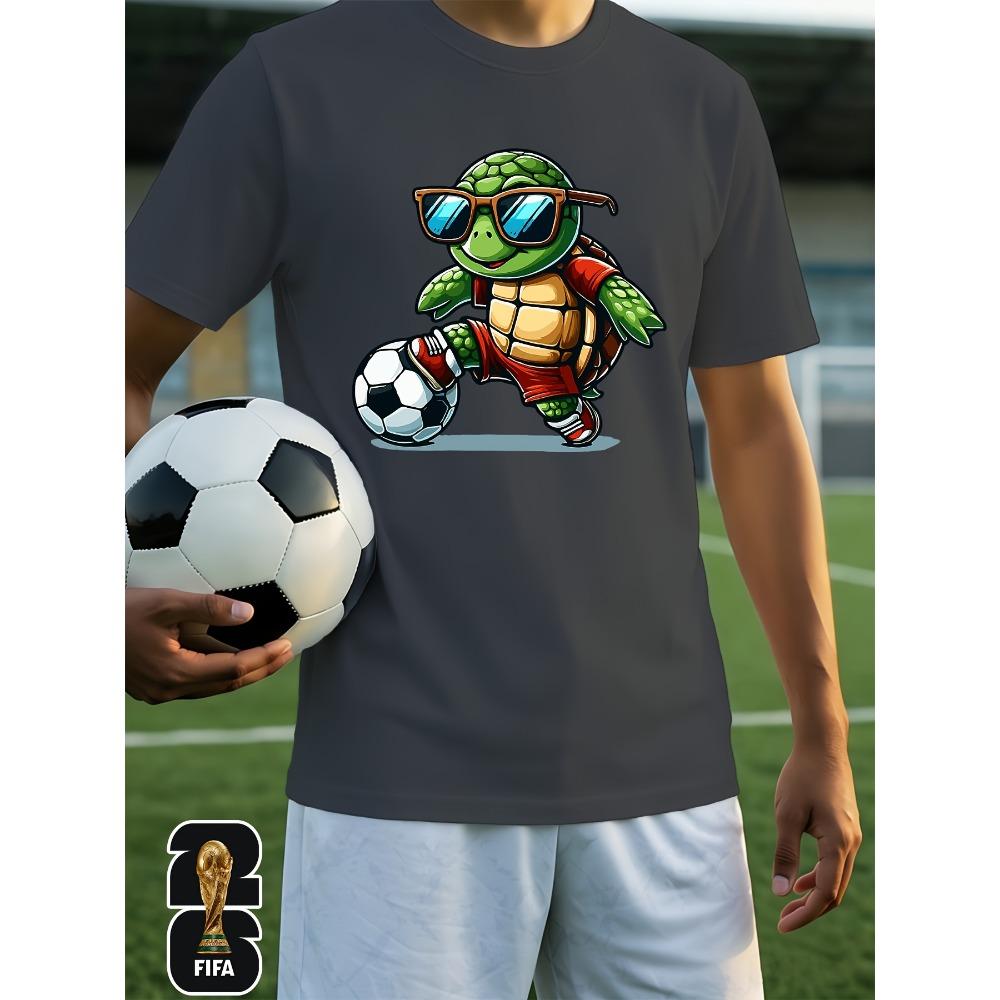 Мужская домашняя одежда Топ [Авторизовано ФИФА] . 2026 Мужская и женская футболка, Принт с узором, Модная и стильная, Подходит для пляжных вечеринок,