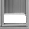 Garden Shed Grey 126 x 97.5 x 177 cm Galvanized Steel