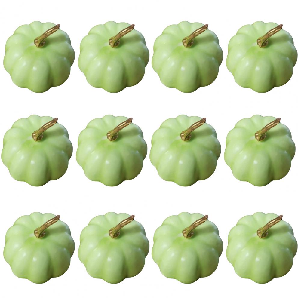 Halloween Foam Pumpkins Artificial Pumpkin Decorations Foam Pumpkins for Fall Wedding Halloween Decor Set of 12 for Thanksgiving