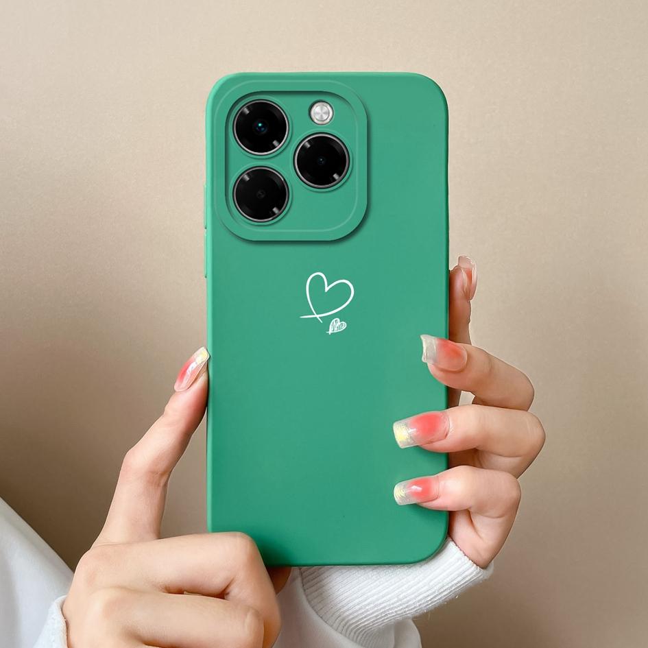 Love Heart Cases For Infinix Hot 50 Pro Plus 50i Smart 9 Note 40X 4G 5G Soft Camera Protection Liquid Slim Silicone Super Shockproof For Infinix Shell