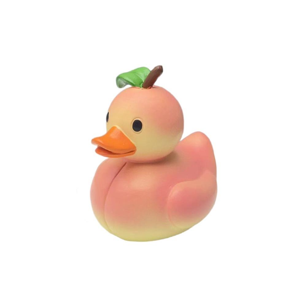 Cute Duck Figurine Cartoon Animal Sculpture Micro Landscape Fruit Duck Statue Cabinet