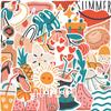 39 Cartoon Summer Fresh Graffiti Stickers DIY Decorative Suitcase Pen Guitar Notebook Waterproof and Non-invasive