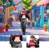 1/18 Модель Cool Girl, Миниатюрные Фигурки Людей, Коллекционные Архитектурные Фигурки из Смолы для Микро