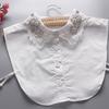 43 Styles Fake Collar Stand Lapel Shirt Detachable Collar Women Lace Floral False Collar Half Shirt Blouse Faux Col