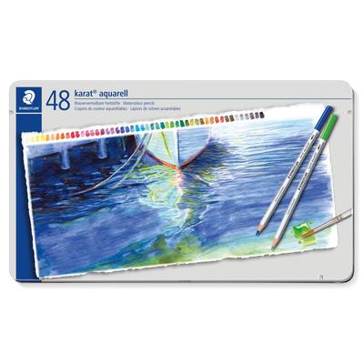 Цветные 48 Акварельных Карандашей Carat Aquarelle 125 M48, Цвета, Карандаши,