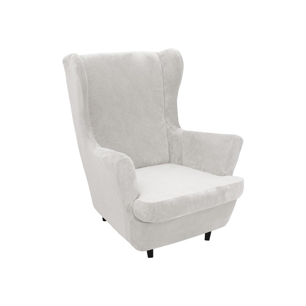 Чехлы для кресел с подголовниками, толстые чехлы для кресел с подголовниками из кораллового бархата, чехлы для диванов, чехлы для кресел с подголовниками, защитные чехлы для мебели в гостиной, сохраняющие тепло