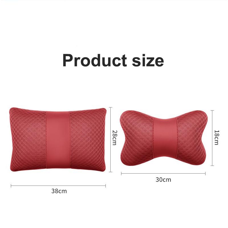 Car Seat Headrest Lumbar Support Cushion Pillow For Skoda S Fabia 2 Superb Octavia 2 Karoq VII Yeti Scala Kamiq VRS Accessories