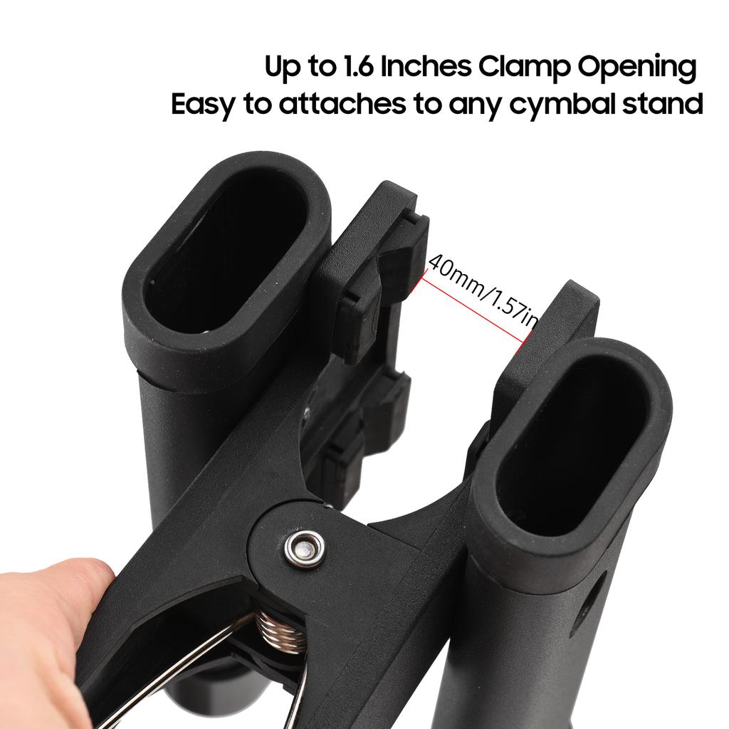 Держатель для барабанных палочек Держатель для щеток Захват для барабанных палочек Держатель для палочек Механизм с сильным пружинным зажимом Противоскользкий