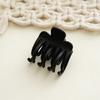 Matte Surface Earth Tone Hair Grip Minimalist Solid Color Multi Claws Design Professional Non Slip Holding Styling Fixer