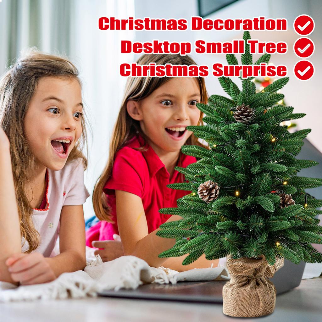 Artificial Christmas Tree Desktop Small Tree Pe Christmas Decoration Christmas Tree Ornaments Small Christmas Tree