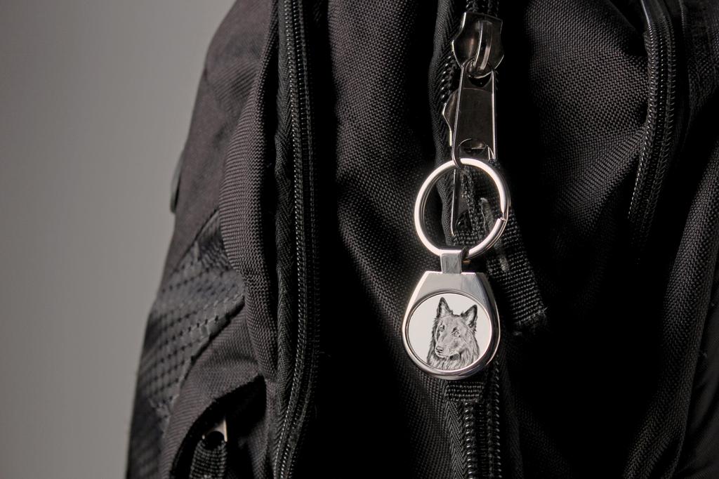 Belgian Shepherd Dog, Belgian Sheepdog - Keychain with a Dog, Keychain with a Print, Personalized Pendant from the Art-Dog Brand