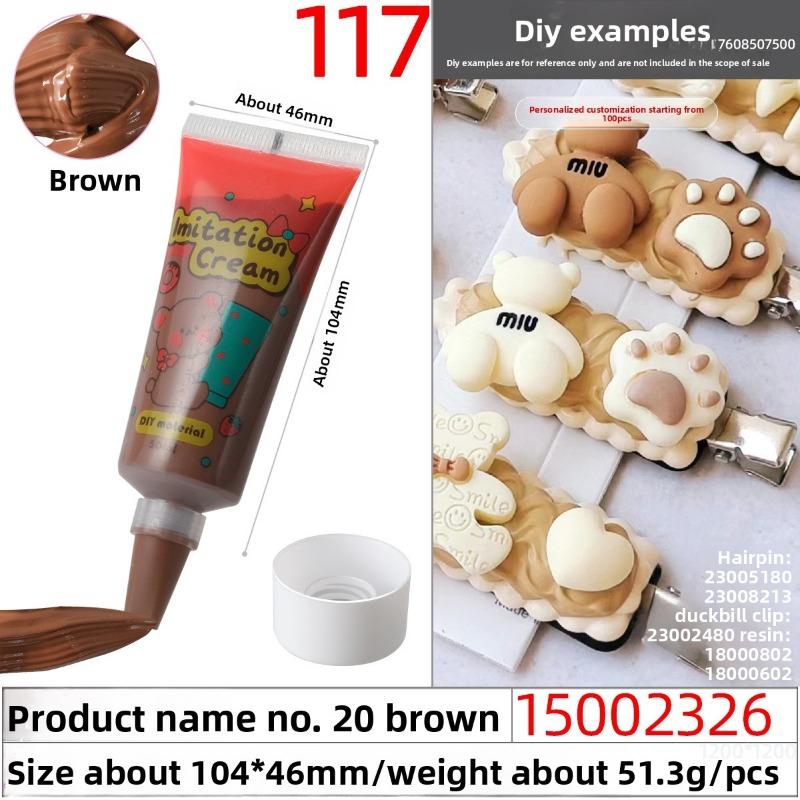 50g Eco-friendly and Easy-to-squeeze Simulated Cream Glue, Handcrafted Cream Glue Oil Glue