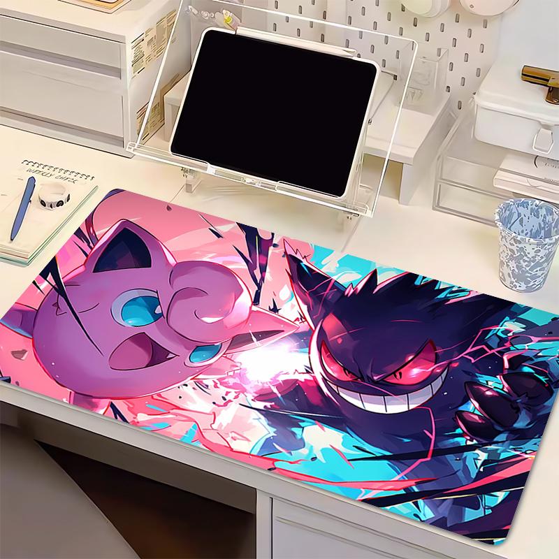 Anime Gaming Speed Mouse Pad P-Pokemon Gengar Gamer Cabinet Mouse Mat Keyboard Designed specifically Mousepad Computer Desk Mat