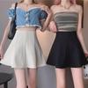 2024 Women's Korean Style Pleated A-Line Skirt - High Waist, Versatile & Fashionable for Spring/Summer