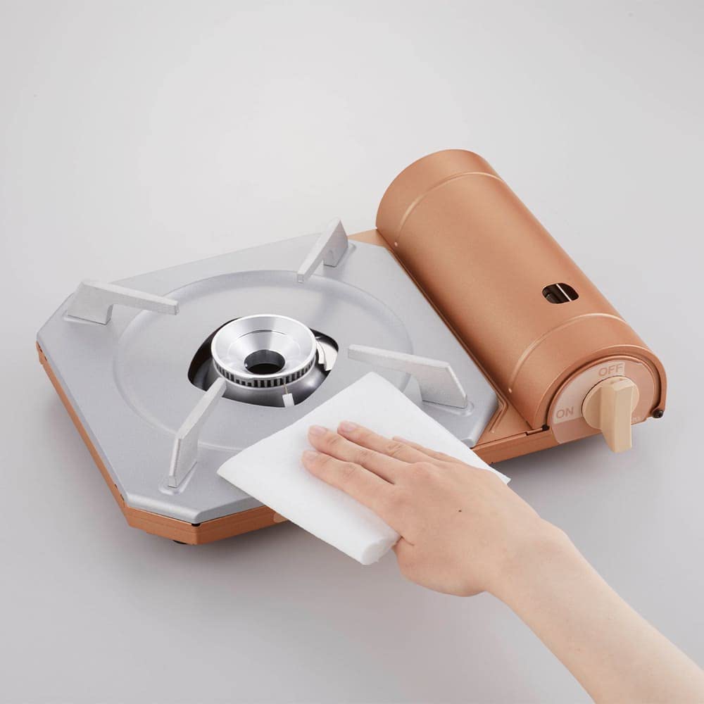 Iwatani Cassette Foo Portable Stove, Tatsujin Slim Plus, Metallic Coral, Disaster Prevention, CB-TS-PLS