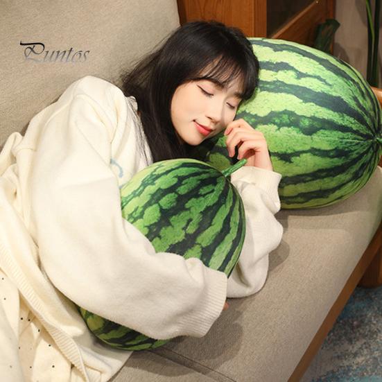 Мягкая игрушка арбуз, мягкая подушка с фруктами, декоративная подушка в виде арбуза, креативный подарок для детей