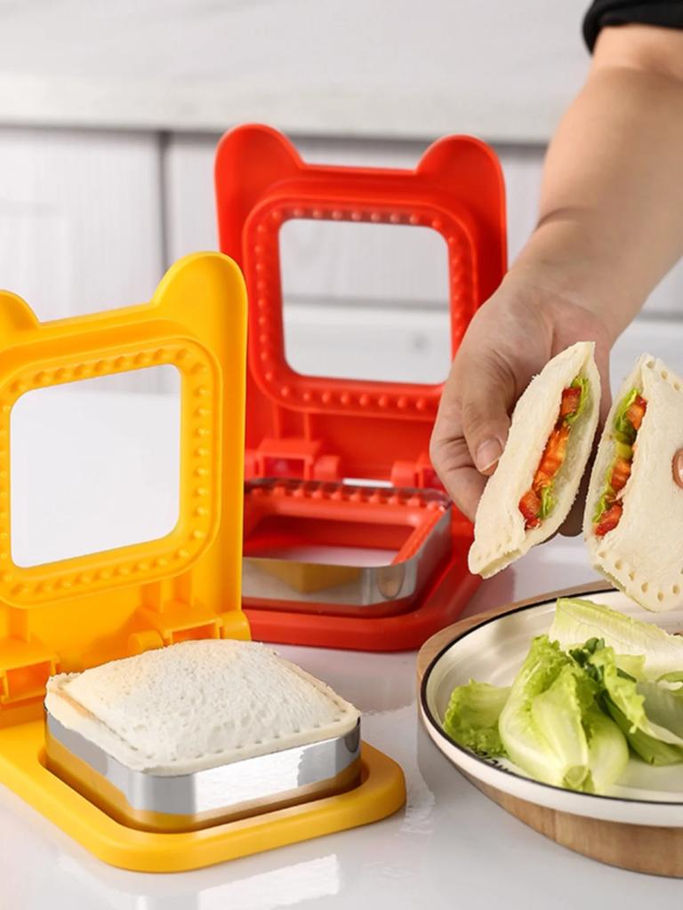 Резак и герметик для сэндвичей, флип-инструмент для резки сэндвичей для детей, лезвие из нержавеющей стали, форма для тостов и хлеба для сэндвичей