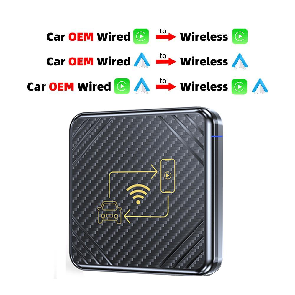 2 In 1 Wifi CarPlay Box Android Auto Adapt For Wired Carplay Display To Wireless Smart Box Linux System OEM Upgrade