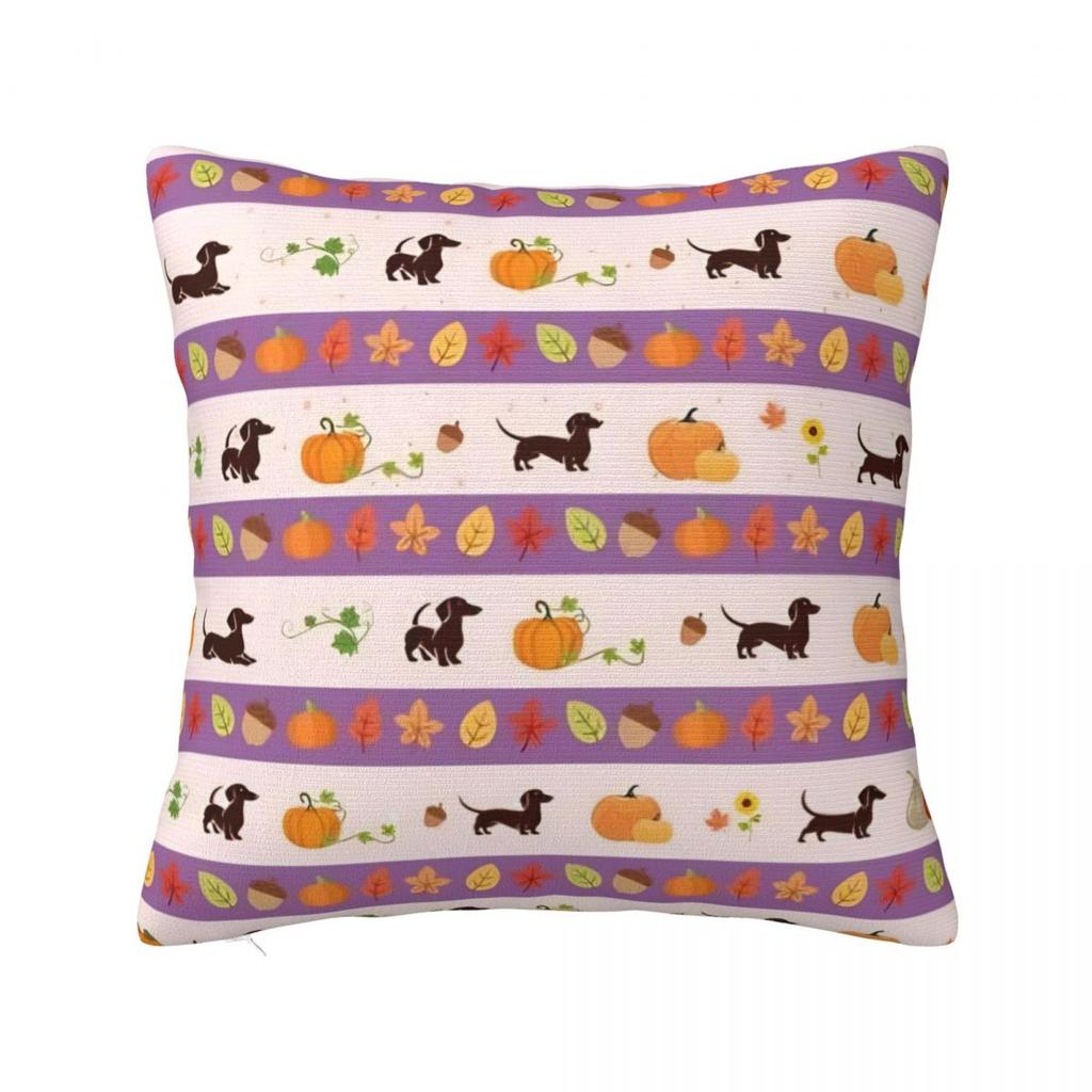 Dachshund Square Pillow Cases Dog Cushion Cover Novelty Decorative Pillowcover for Car 4545cm