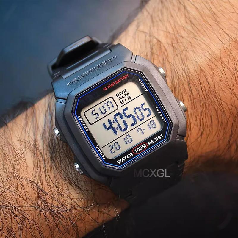 Ремешок для часов Casio W800H W-217H Спортивный браслет из смолы 18 мм