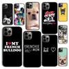 Осенний чехол для телефона с рисунком французского бульдога для iPhone 17 Air 16 16e 15 12 11 13 14 Pro Max Apple Plus Coque
