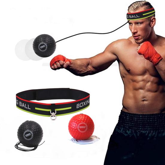 Набор боксерских мячей Yousheng с повязкой на голову, регулируемый, легкий, портативный, скорость удара, боксерский мяч, средство для тренировки координации рук и глаз